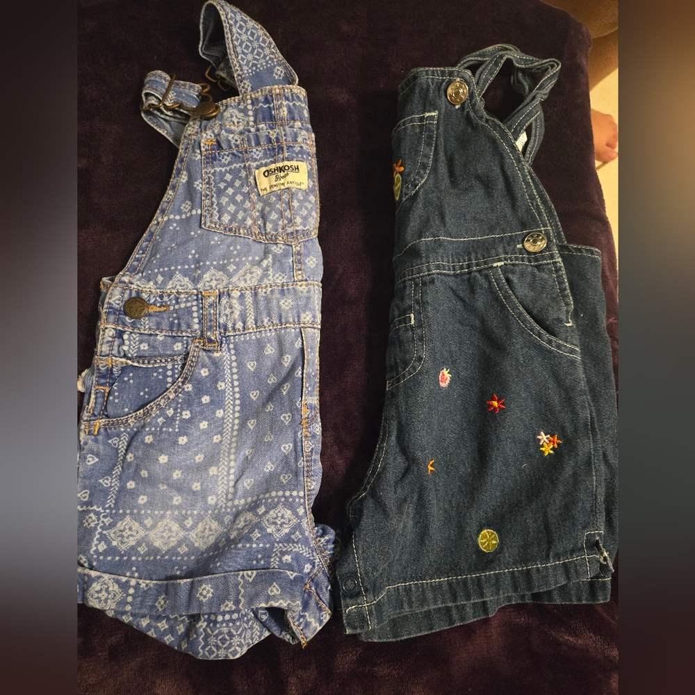 Denim Kids One Piece with Embroidered Accents